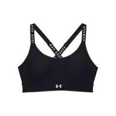 UNDER ARMOUR - Sostén Deportivo Infinity Mid Covered para Mujer Negro 1363353-001-N11 UNDER ARMOUR
