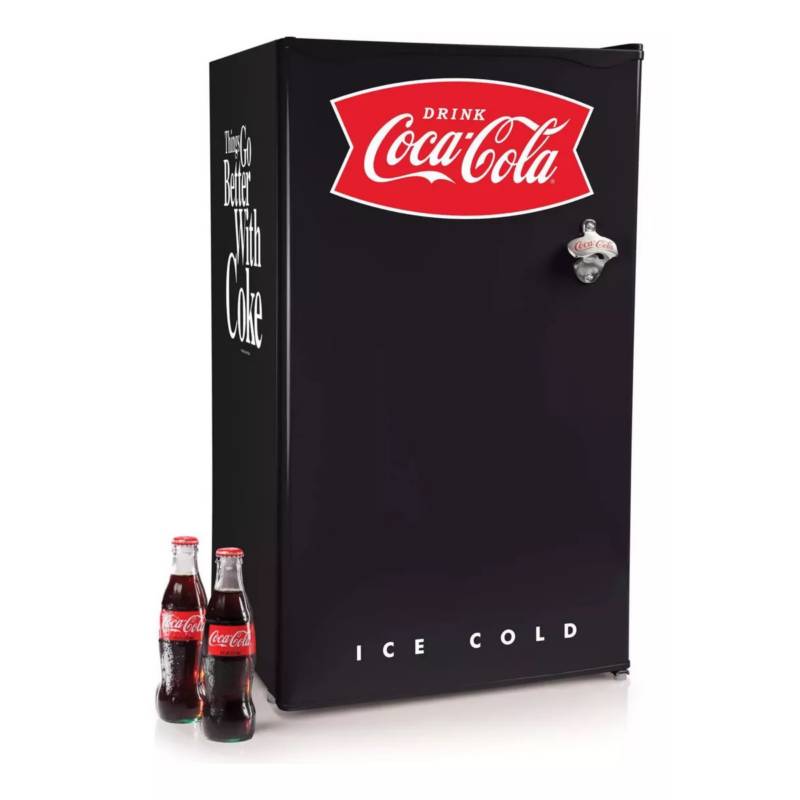 NOSTALGIA - Mini Bar Refrigerador Edición Especial Coca-cola Negro 90lt