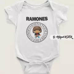 BABY MONSTER - Ropa Bebé Body-Bodie Rock Ramones Baby Monster Blanco