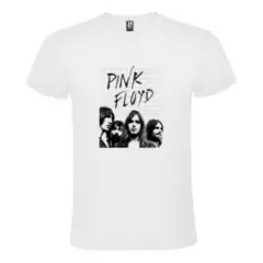 ANONIMO - Camiseta Blanca Logo Pink Floyd Camisa