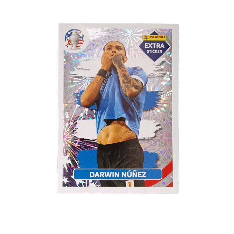 Lámina Darwin Nuñez Extra Silver Panini Copa América 2024 PANINI