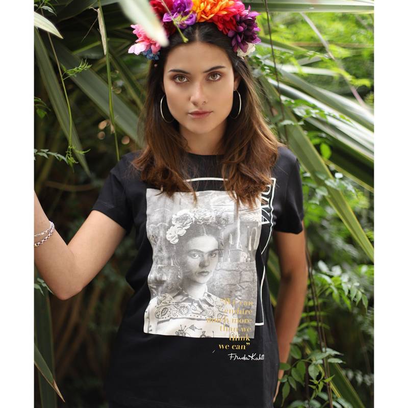 Camiseta Manga corta Frida Kahlo | falabella.com