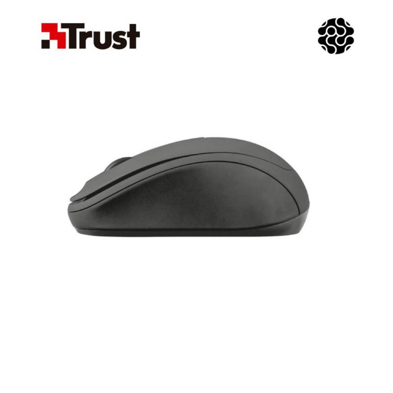 Trust - Mouse inalámbrico usb trust ziva compact negro