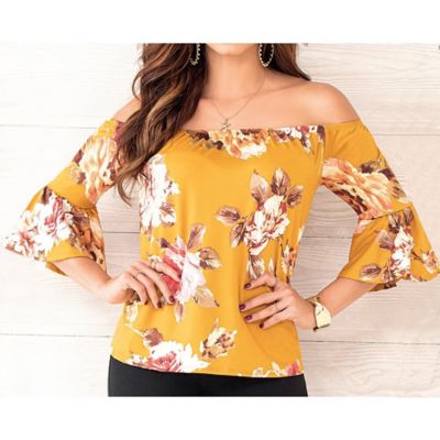 Blusa Lesley Amarillo Para Mujer Croydon Zk08026