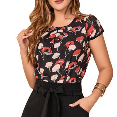 Blusa Doris Negro Para Mujer Croydon Zj97190