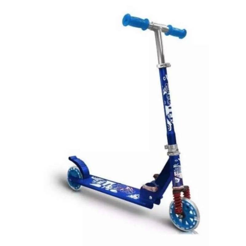 VALMY - Scooter De Aluminio Con Suspensión  Color Azul