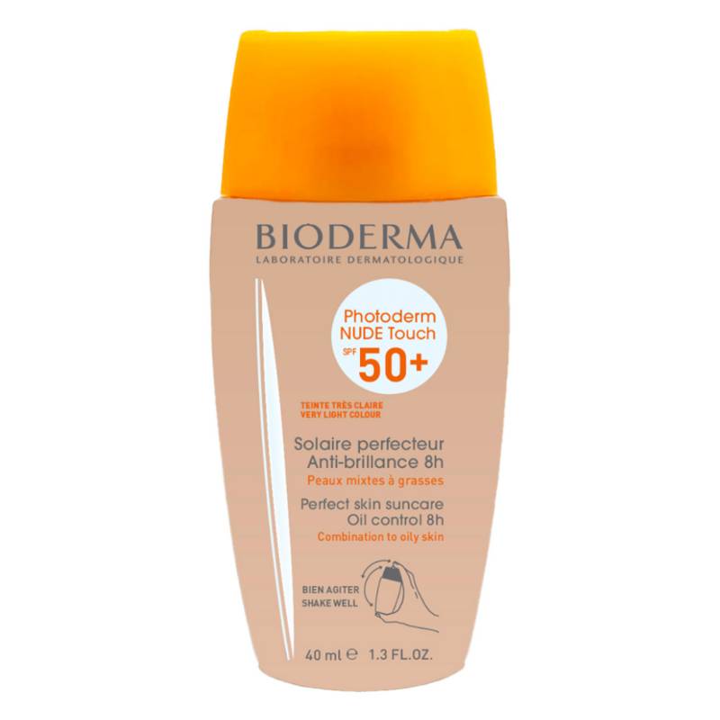 Bioderma - Bioderma Photoderm Nude Touch Dorado SPF 50+ protector solar para piel mixta a grasa 40mL