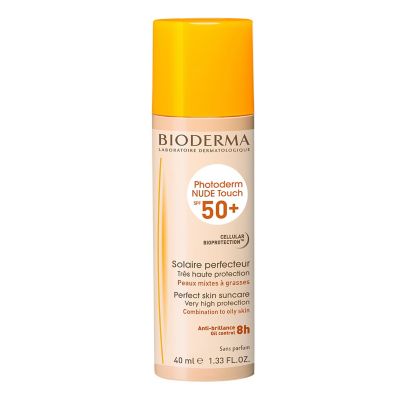 Bioderma Photoderm Nude Touch Natural Spf 50+ Protector Solar Para Piel Mixta A Grasa 40Ml 195349