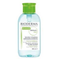 BIODERMA - Agua Micelar Sebium H2O Noche Bioderma para Piel Mixta 500 ml
