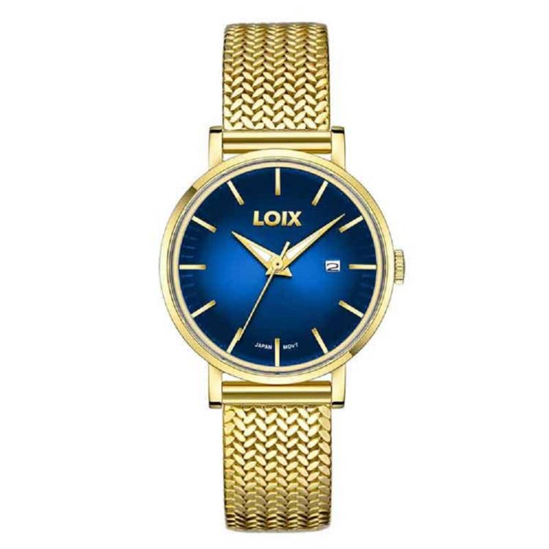 Loix - Reloj Dama Loix Gold/Azul Ref. La1001-1