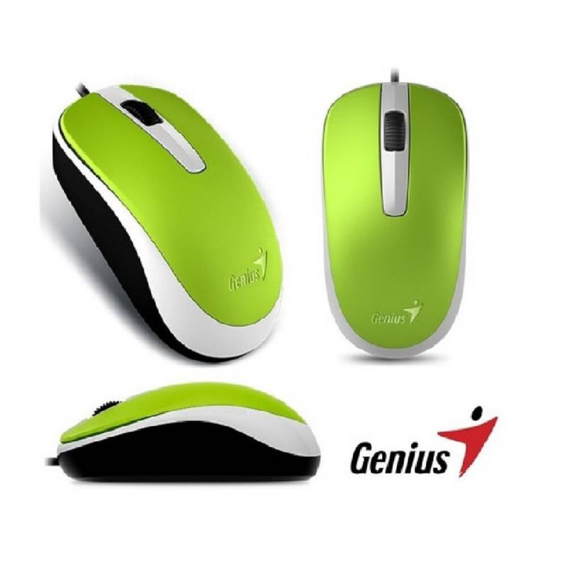 GENIUS ACCESORIOS  DE  TECNOLOGIA - Mouse genius conexión usb dx-120 usb verde