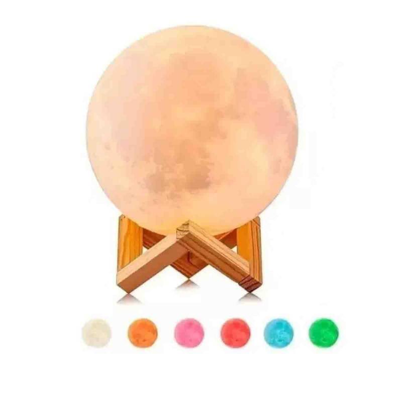 MOON LAMP - Lampara Luna 3D Lámpara Led Cambia De Color