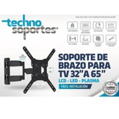 Technosoportes - Soporte Brazo 32A65" Gratis Kit de Limpieza + Paño