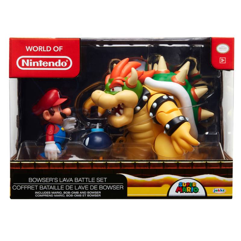 NINTENDO - Vehículo Nintendo Super Mario Set de Batalla de Lava Browser