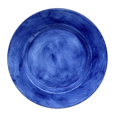 Plato Principal Cerámica Fondo Azul Ind 27 cm 