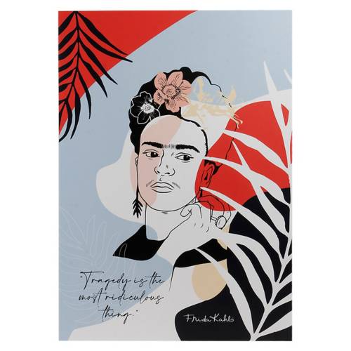 Cuadro Madera Frida Kahlo Tragedy