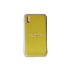 Funda silicone case amarillo para iphone xs max