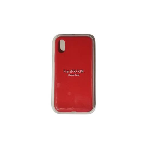 Funda Silicone Case Rojo Compatible Iphone Xs