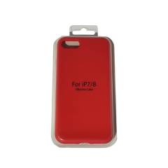 Funda Silicone Case Rojo Compatible Iphone 7 Y 8