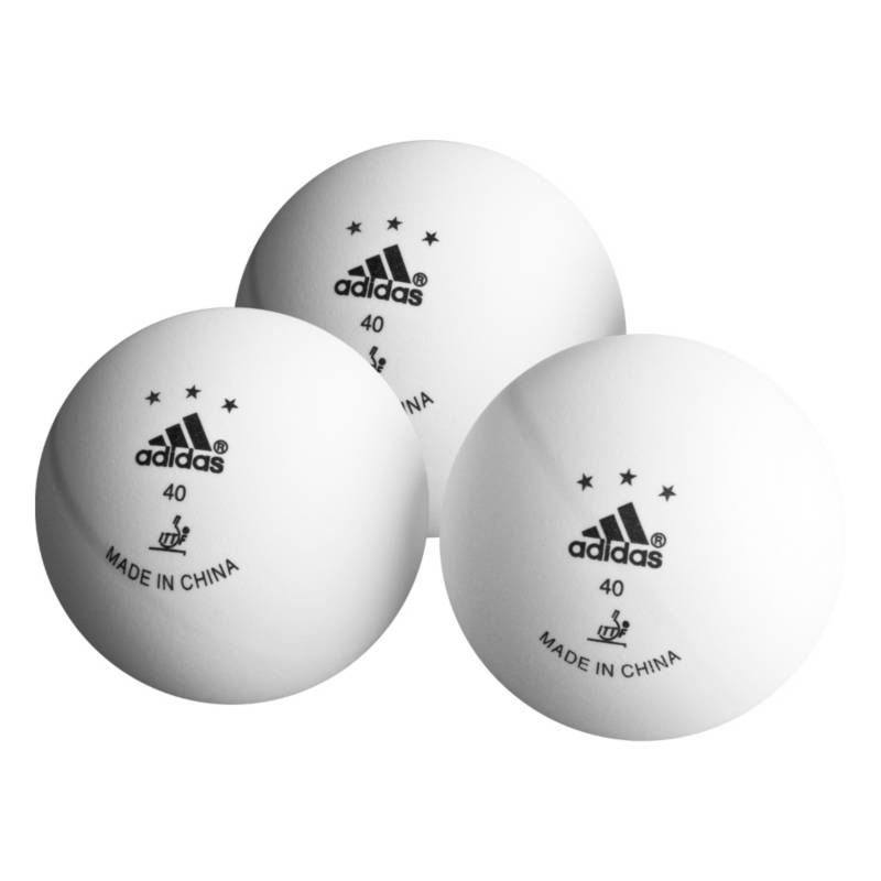 Adidas - Bola de Tennis de Mesa Competencia 3 Estrellas
