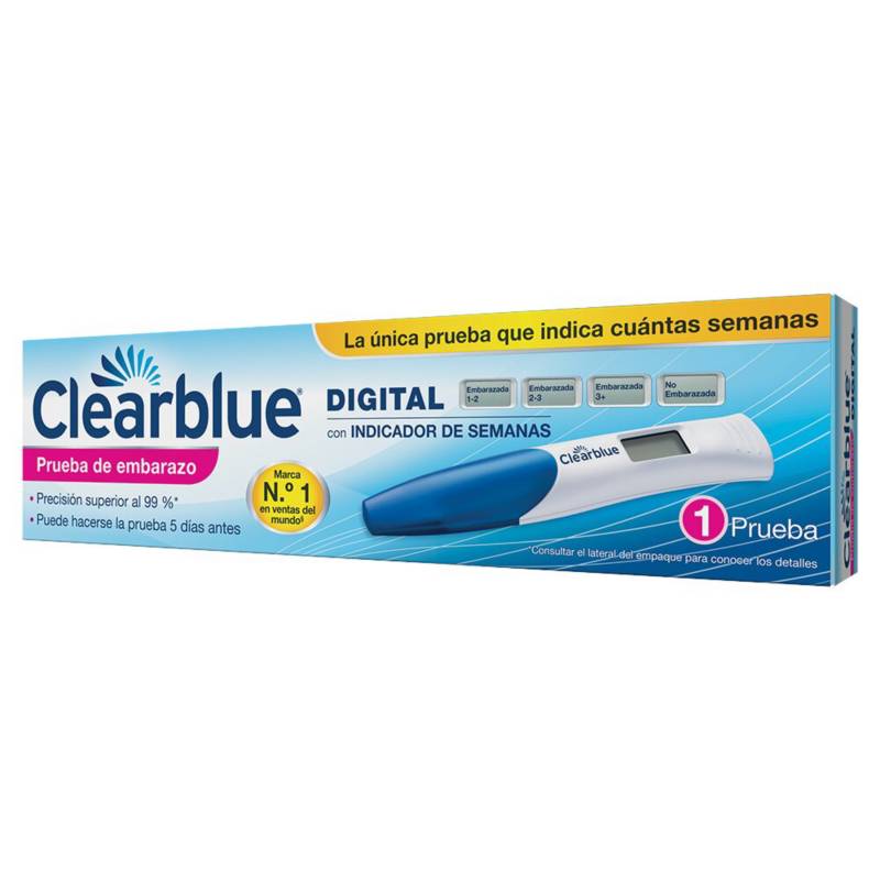  - Prueba De Embarazo Digital Clearblue 1 Unidad