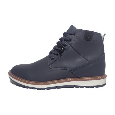 Bota Hombre Casual En Cuero Monserrate Azul Dortmund