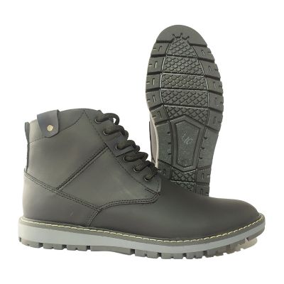 Bota Hombre Casual En Cuero Monserrate Negro Dortmund