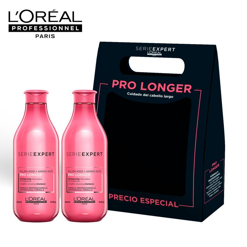 LOREAL PROFESSIONNEL - Set de Cuidado Capilar Loreal Professionnel Pack 2 Shampoos Cabello Largo Pro Longer