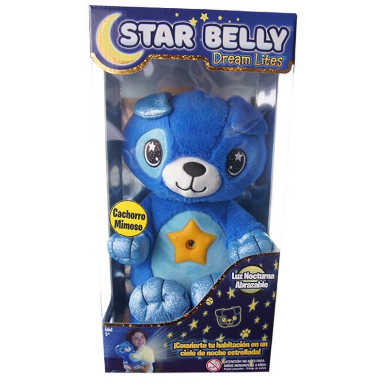 Tv Novedades - Peluche Luminoso Star Belly  Blue Puppy