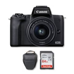 Canon m50 mark ii mirrorless 4k con lente 15-45mm