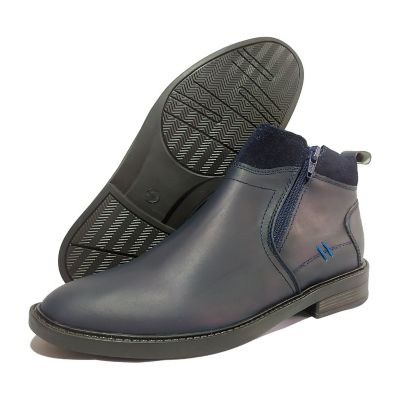 Bota Casual En Cuero Para Hombre Monserrate Azul Dallas