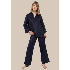 Pijama set blusa & pantalon galaxy media noche