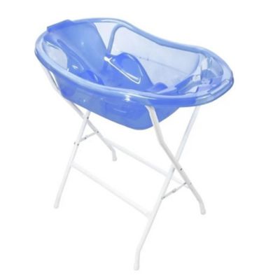 Bañera Bebé Soporte Accesorio Azul Translucido Mundo Bebe Azultranslucido