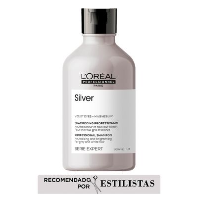 Shampoo Serie Expert Silver cuidado del cabello blanco 300ml