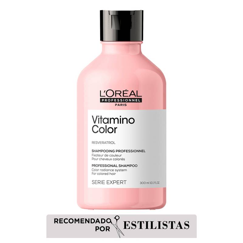LOREAL SERIE EXPERT - Shampoo Serie Expert Vitamino Color protección cabello con color 300ml