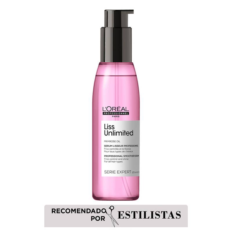 LOREAL SERIE EXPERT - Sérum Capilar Loreal Professionel Expert Liss Unlimited Anti-frizz 125 ml