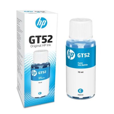 Botella De Tinta Cyan Hp Gt52 Original