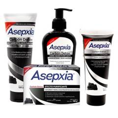 Asepxia - Kit Asepxia: Barra + Exfoliante + Mascarilla + Liq