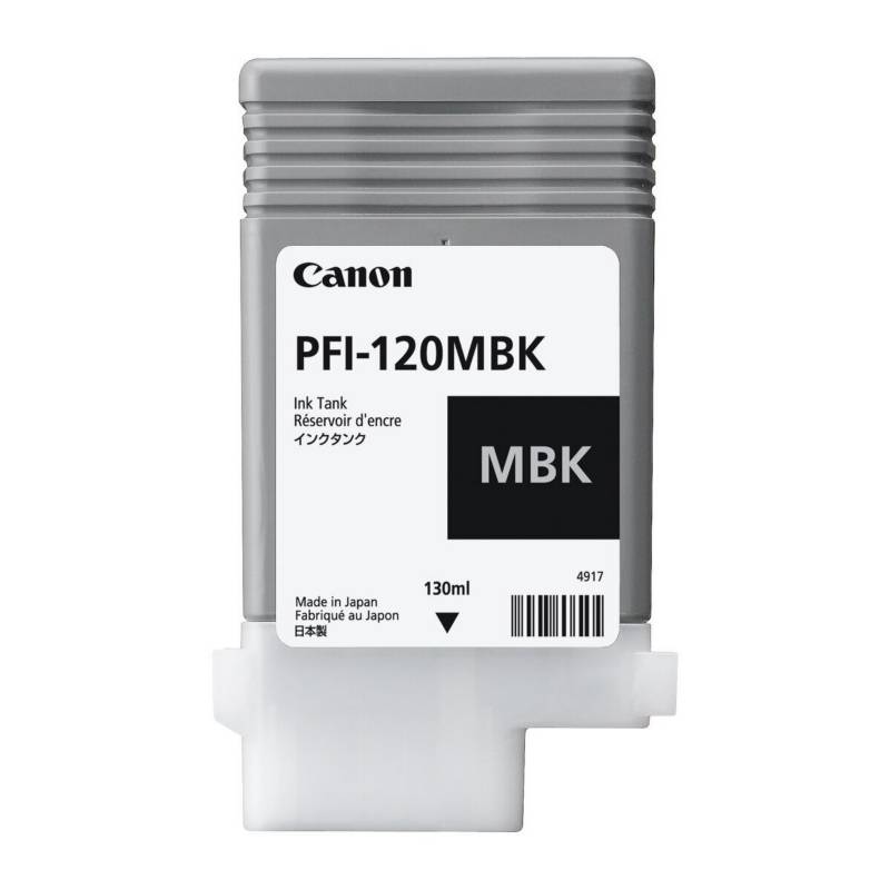 Canon - Tinta negro mate pfi-120mbk pigmentada de 130 ml