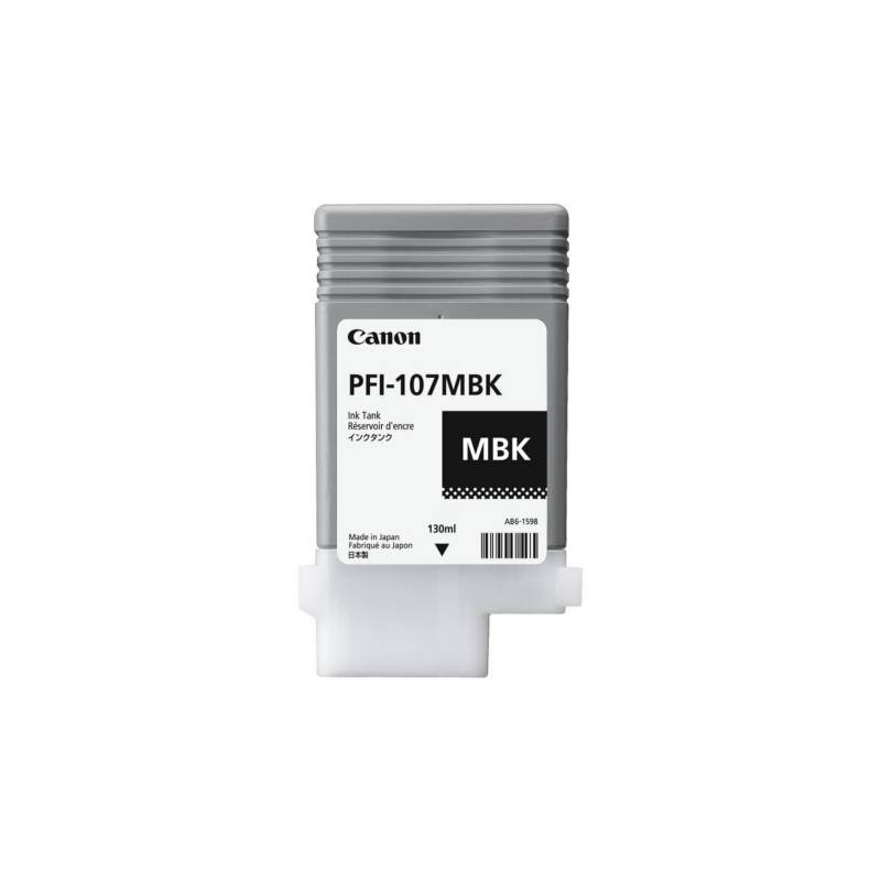 CANON - Tinta negro  mate pfi-107mbk pigmentada de 130 ml