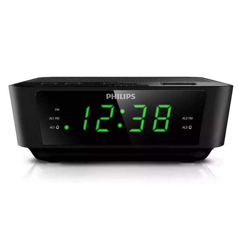 Philips - Radio reloj despertador radio fm pantalla led