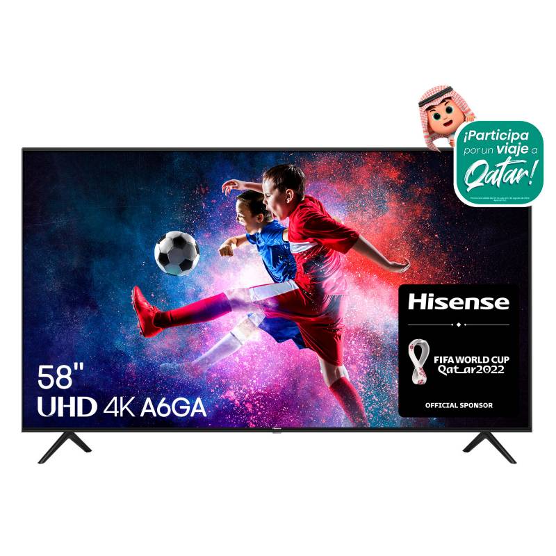 Hisense - Televisor Hisense 58 Pulgadas UDH 4K Ultra HD Smart TV