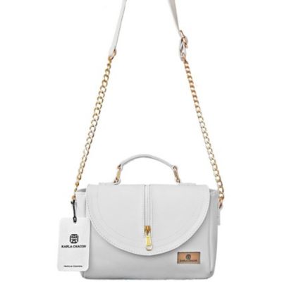 Bolso Bandolera Karla Chacon De Hombro Zeny Blanco Zeny-Blanco