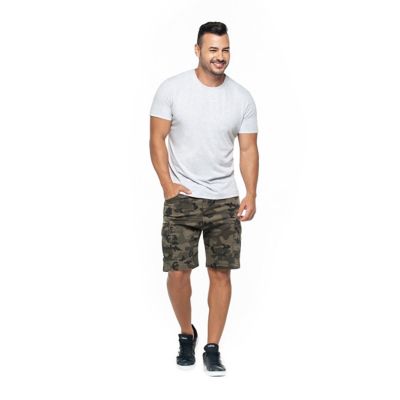 Bermuda Cargo Camuflado Hombre - Rappaz Truccos Jeans R443