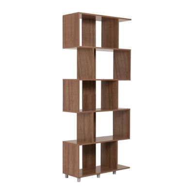 Biblioteca Modular 5 Compartimientos Rustico Minas Muebles Molti