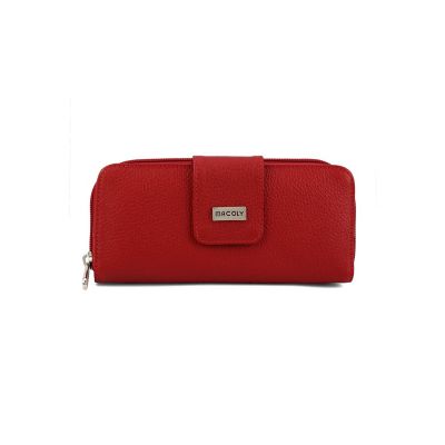 Billetera Grande Macoly A011 Cuero Rojo 4761