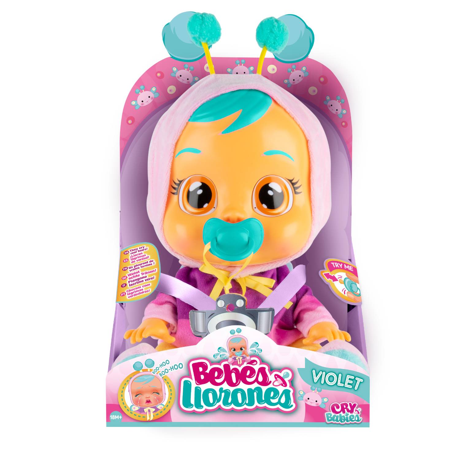 Muñeco Bebé Llorón Cry Babies Dressy Minnie