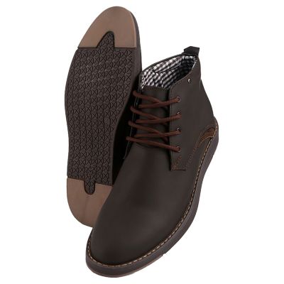 Bota Casual Para Hombre En Cuero Color Cafe Monserrate Burgos