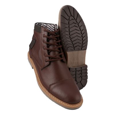 Bota Casual Para Hombre Cuero Color Avellana Monserrate Copenhague