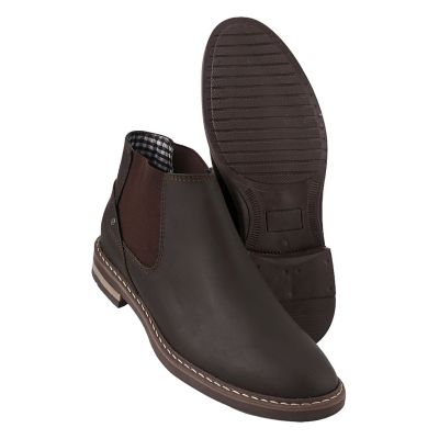 Bota Casual Tipo Chelsea Hombre En Cuero Café Monserrate Houston